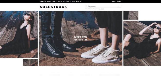 Boutique en ligne Solestruck.