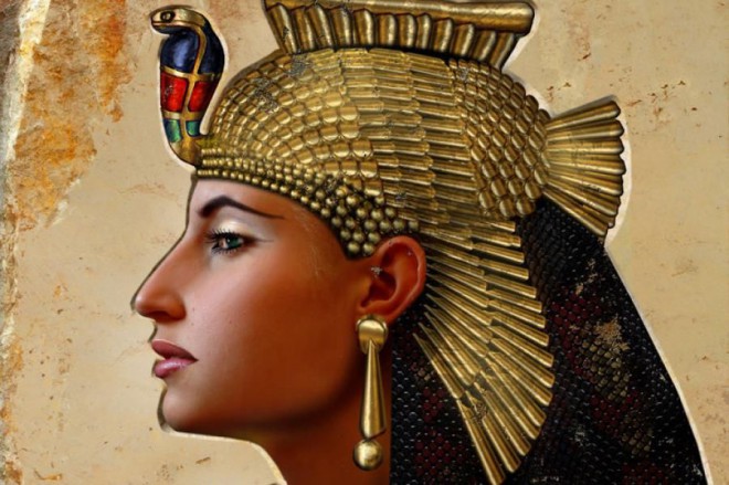 Cleopatra: a model of beauty even today.