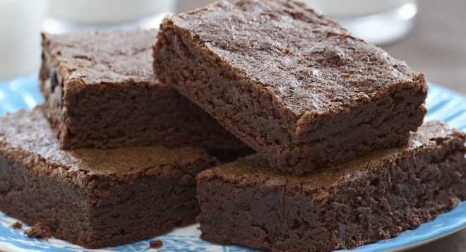 Je kunt brownies combineren met elke vorm van jam.