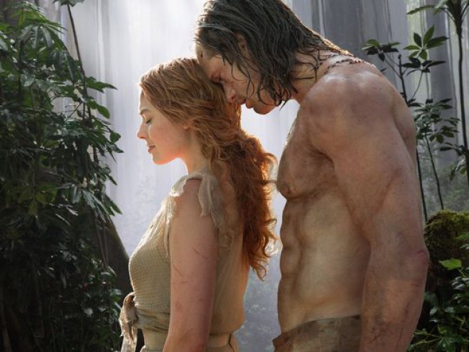 Alexander Skarsgård ja Robbie Margot ovat Tarzan ja Jane Tarzanin legendassa.