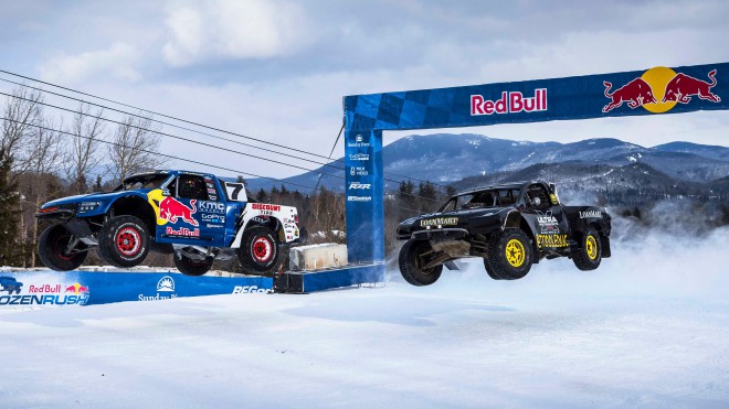 Utrinek iz dirke Red Bull Frozen Rush 2016.