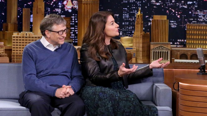 Bill in Melinda Gates v oddaji The Tonight Show with Jimmy Fallon.