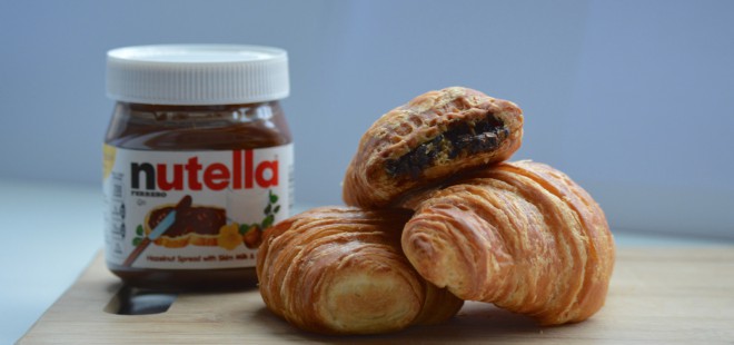 Croissanteja Nutellalla. Voiko elämässä olla mitään parempaa?