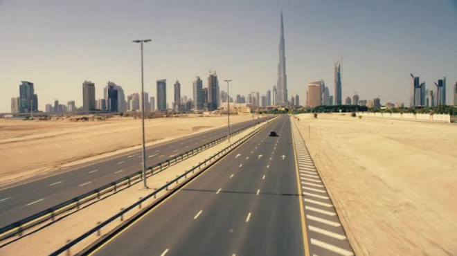This time, Ken Block went to the United Arab Emirates.