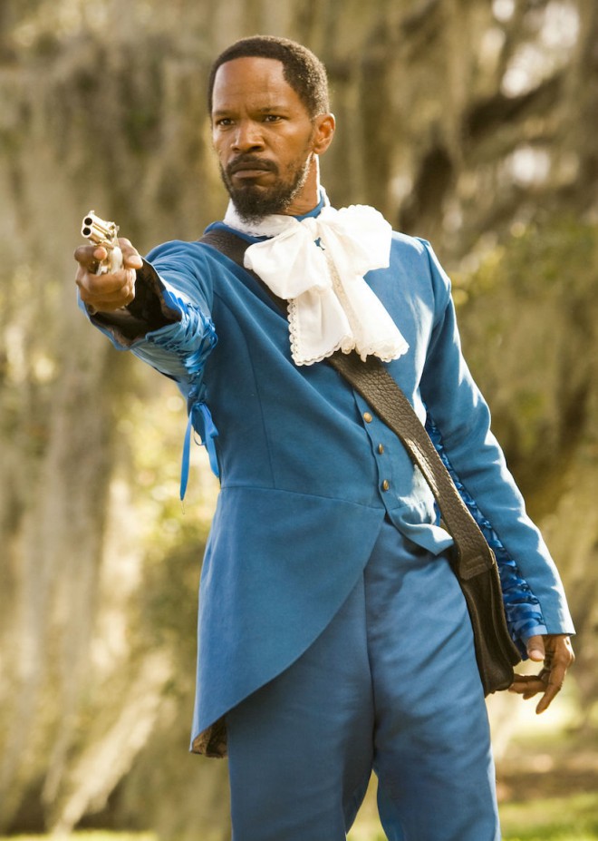 These scenes from Django Unchained were inspired by a painting by Thomas Gainsborough called The Blue Boy.