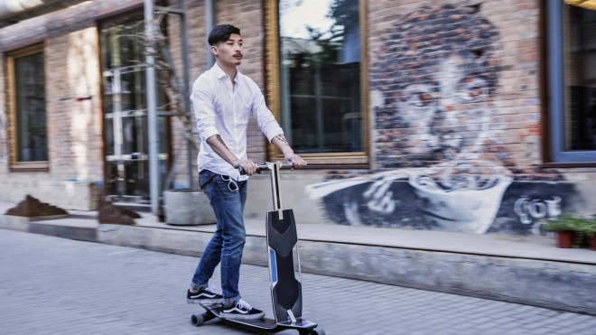 A normal skateboard or an electric scooter! 