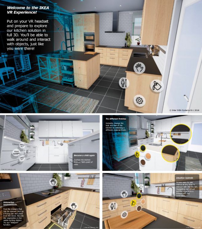 Ikea VR Experience -sovellus on tällä hetkellä vielä kokeiluvaiheessa.