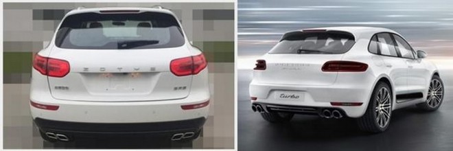 The Zotye SR8 has 99 percent of the Macan in it.