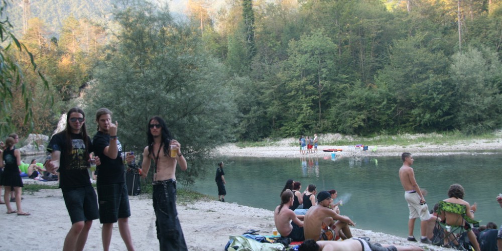 Swimming in Soča is a necessary part of the MetalDays festival