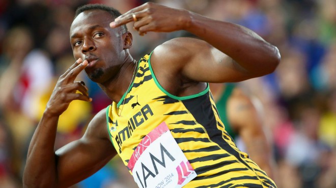 Usain Bolt ist auf der Leichtathletikbahn unschlagbar.