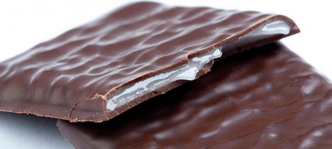 There is not much work to do with homemade After Eight chocolate bars.