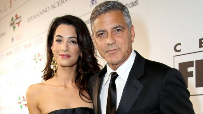 George Clooney e Amal Alamuddin estão separados por 17 anos.
