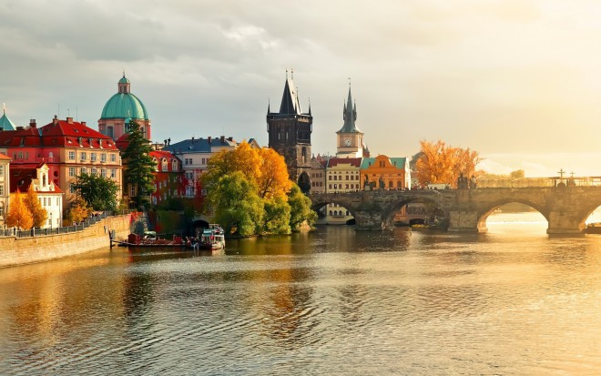 Prague in autumn.