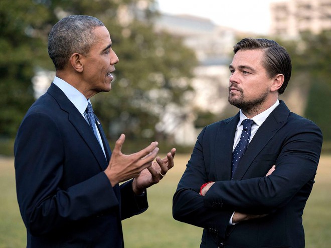 Leonardo DiCaprio in Barack Obama.