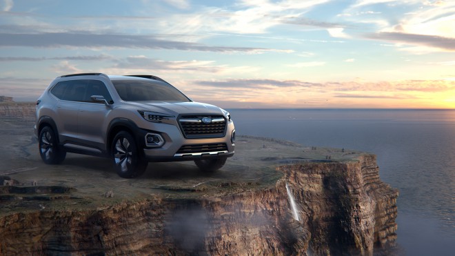 The Subaru VIZIV-7 SUV is a preview of a new large SUV that is expected to hit showrooms in 2018.