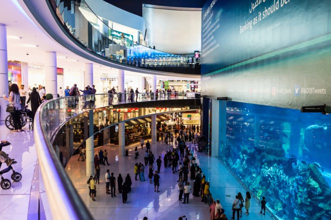 In der Dubai Mall gibt es bis zu 1.200 Geschäfte. (Foto: Shutterstock)