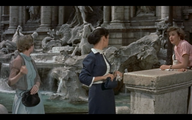 Scena z filmu Trzy monety w fontannie