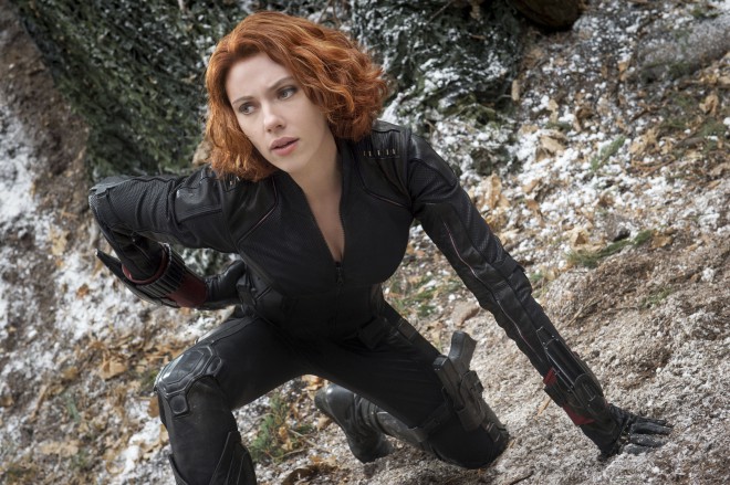 Scarlett Johansson dans le rôle de Black Widow.