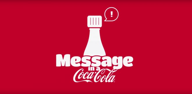 El mensaje en Coca-Cola.