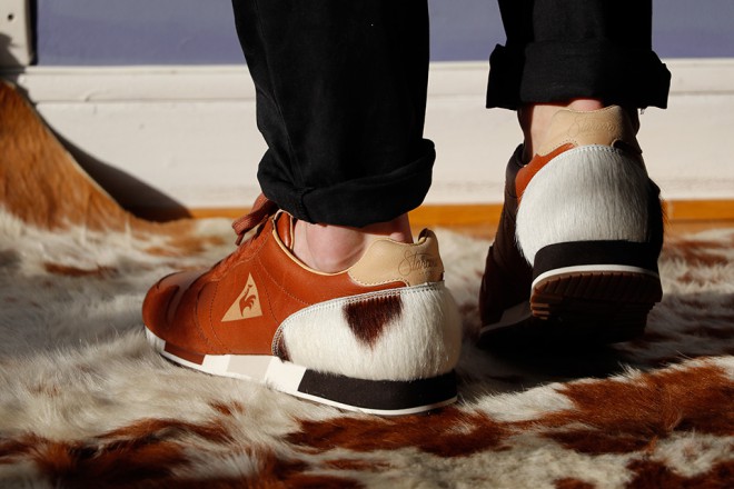 Le Coq Sportif og Starcow: ultra luksuriøse sneakers med pelshæl