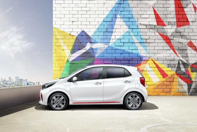 The new Kia Picanto maintains compact dimensions.