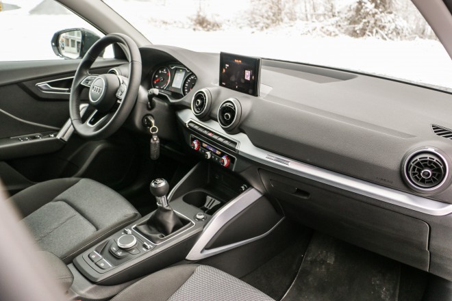 Audi Q2 - notranjost krasijo odlični materiali. 