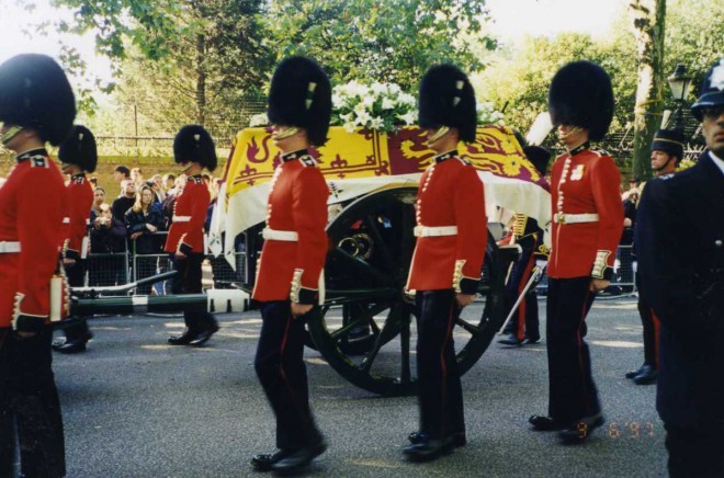 El funeral de la princesa Diana