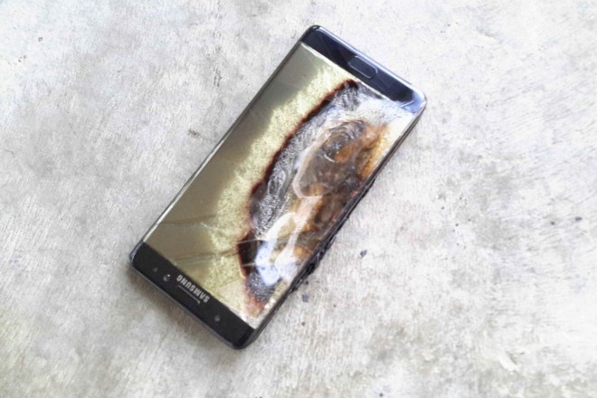 Nesrečni Samsung Galaxy Note 7.