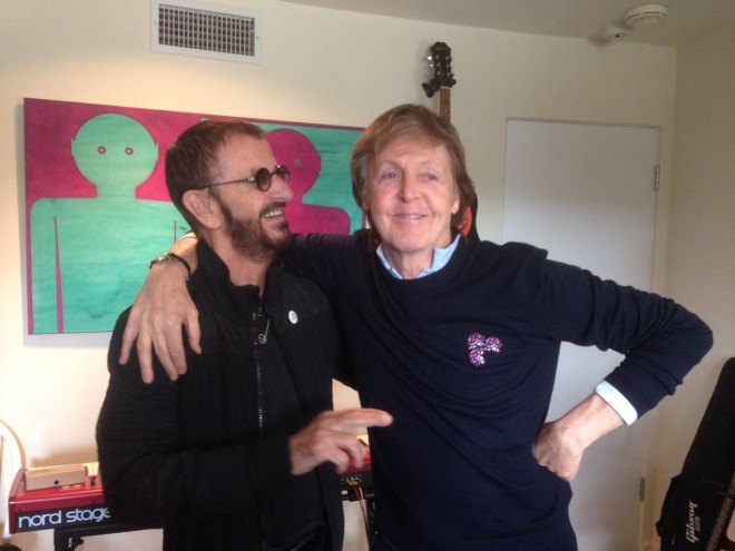 Paul McCartney in Ringo Starr ponovno skupaj v studiu.