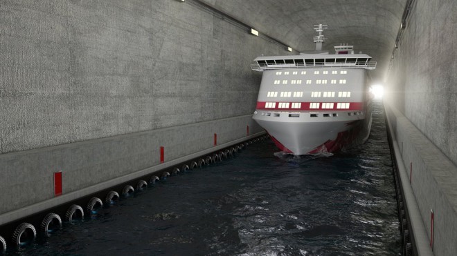 ¿Obtendrá Noruega el primer túnel para barcos?