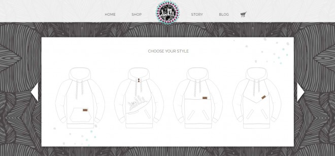This is how we choose a model of a hooded sweater at Let's Doodle. 