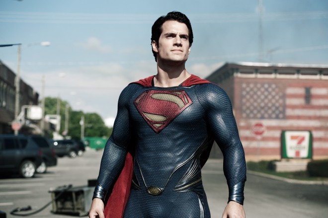 Henry Cavill elokuvassa Superman Returns.