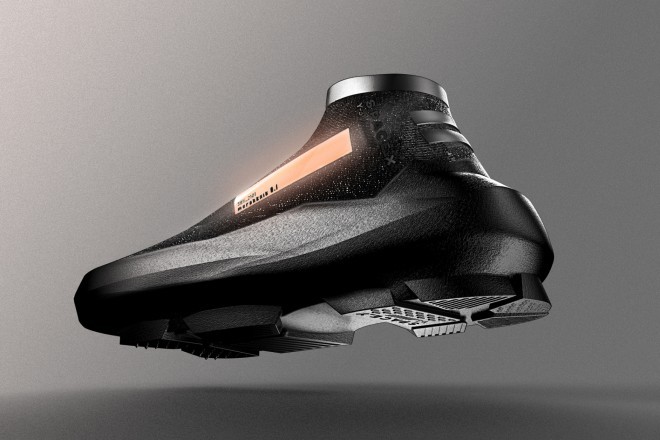 A futuristic study of walking sneakers to Mars.