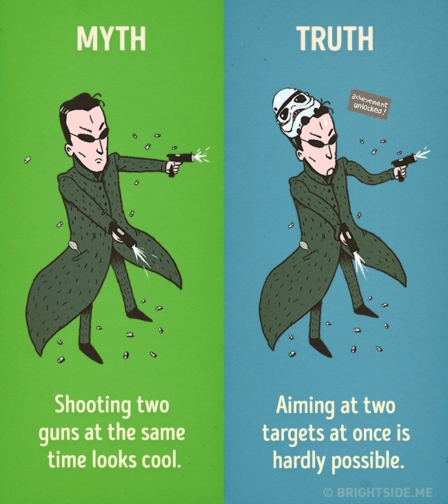 Mit # 7: Streljanje iz dveh pištol