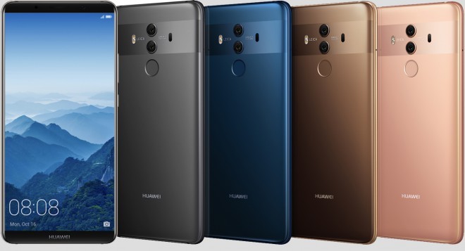 Huawei 제품군은 Huawei Mate 10 및 Mate 10 Pro 스마트폰이 더 풍부합니다.