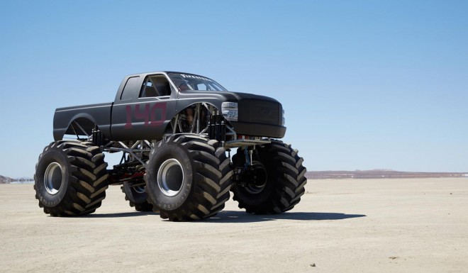 Monster Truck predelan na ekološki,  električen pogon.