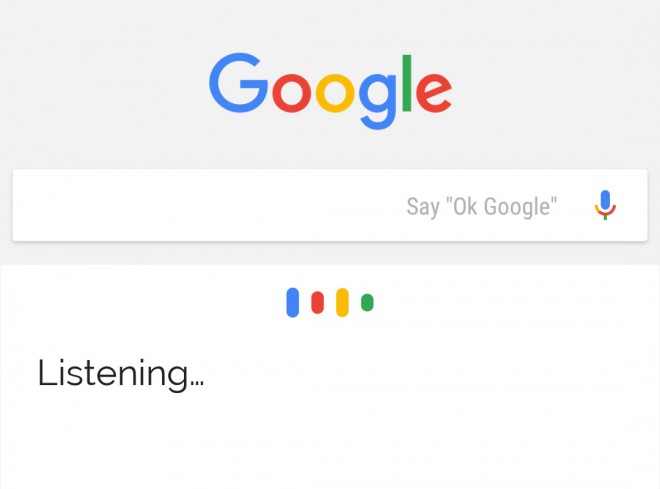 Google está escuchando. 