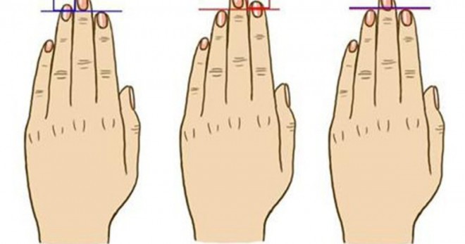 What does the length of the fingers on your hand say about you?