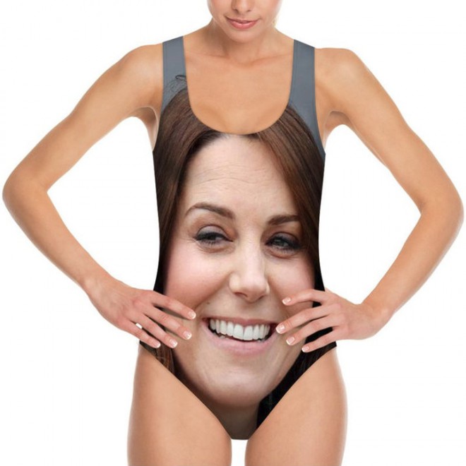 Badetøj med billedet af Kate Middleton