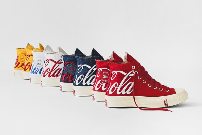 Kith x Coca-Cola Converse čevlji v štirih stilih.