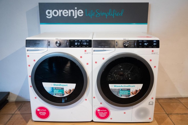 A nova linha de máquinas de lavar e secar roupa Gorenje WaveActive.