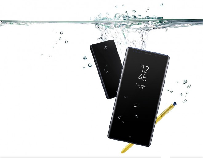 Samsung Galaxy Note9 se ponaša z najvišjim certifikatom odpornosti na vodo in prah.