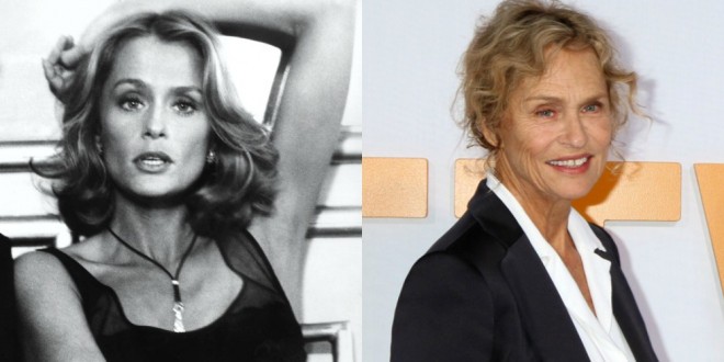 Lauren Hutton v filmu Ameriški žigolo (1980) in leta 2018, stara 75 let. 