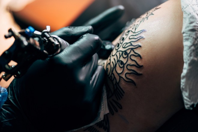 The term tattoo comes from Samoan and means to MARK.