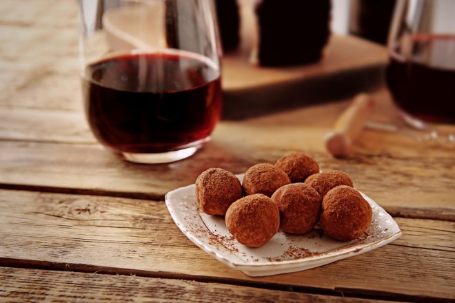 Proof that wine and chocolate are best friends. 