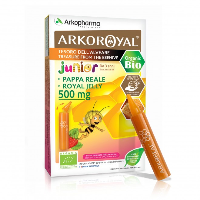 Pour augmenter la résistance immunitaire Arkoroyal® Junior gelée royale 500 mg 