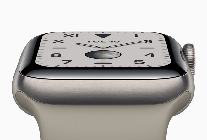 Apple Watch Series 5 w nowej tytanowej obudowie