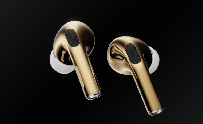 Zlate brezžične slušalke Caviar Apple AirPods Pro