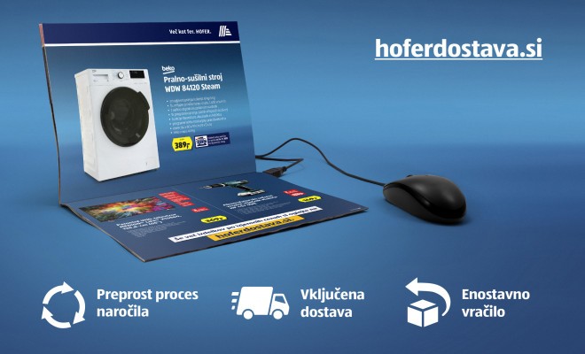 Od nynějška HOFER umožní online nákupy a bezplatné doručení ve Slovinsku. 