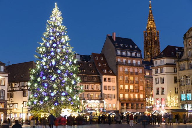 Weihnachtsbaum in Straßburg (Foto: noel.strasbourg.eu)